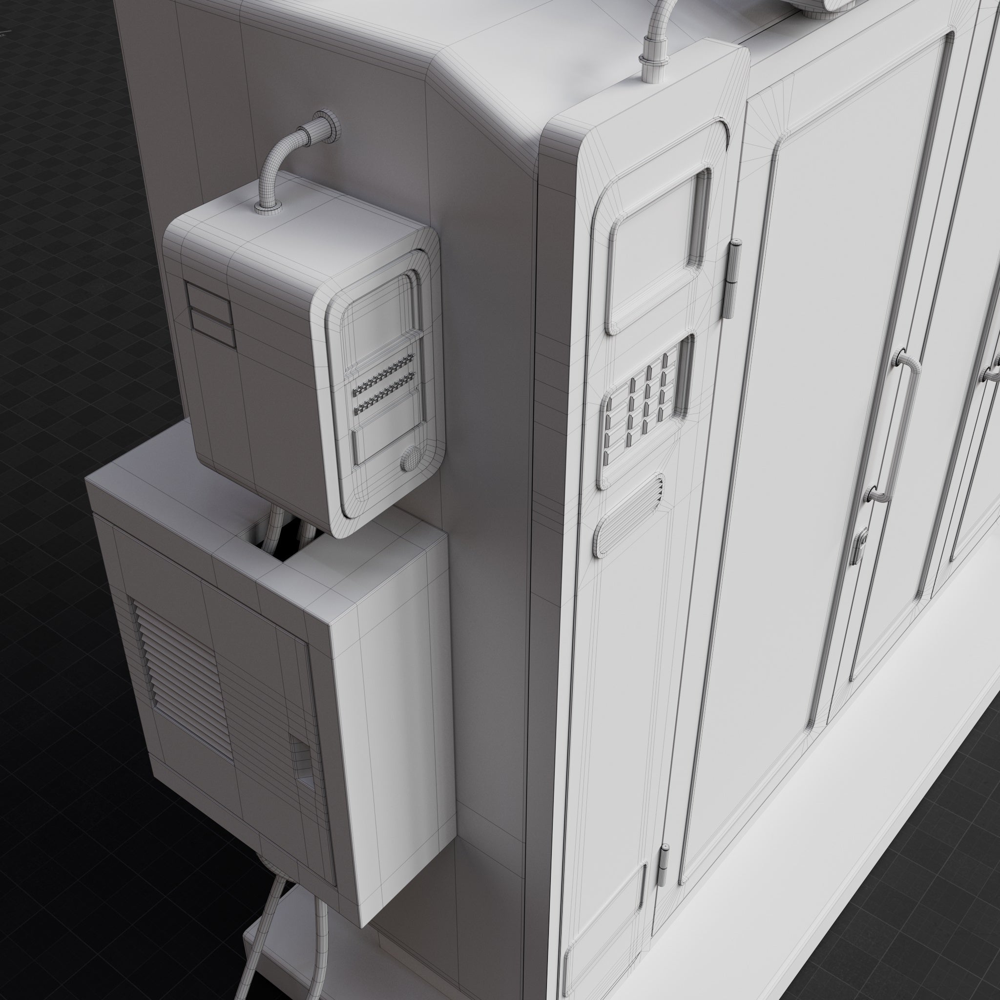 Base Mesh - Cyberpunk - Public Tech Terminal 01