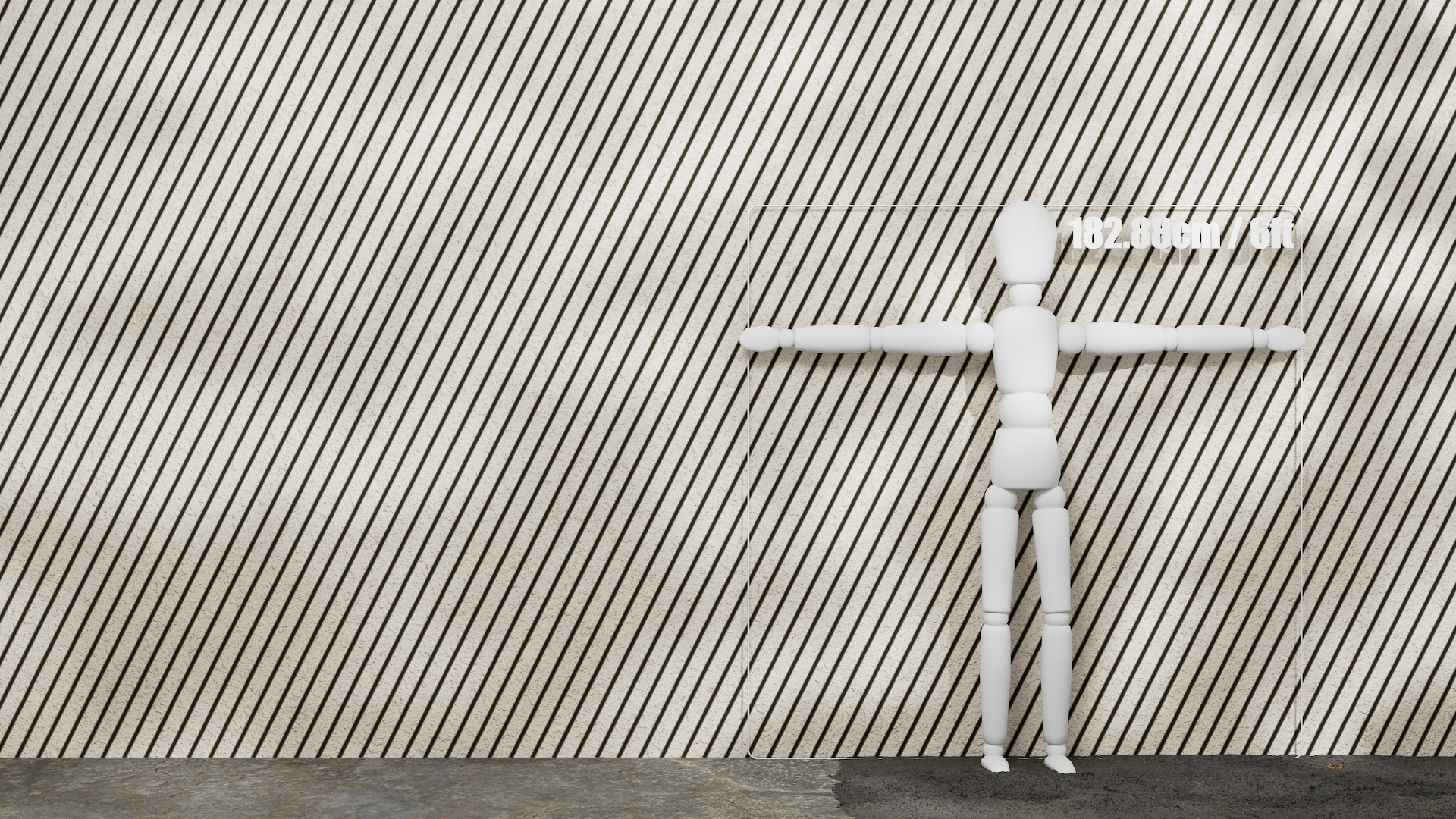 Substance Material - Ribbed Concrete Wall