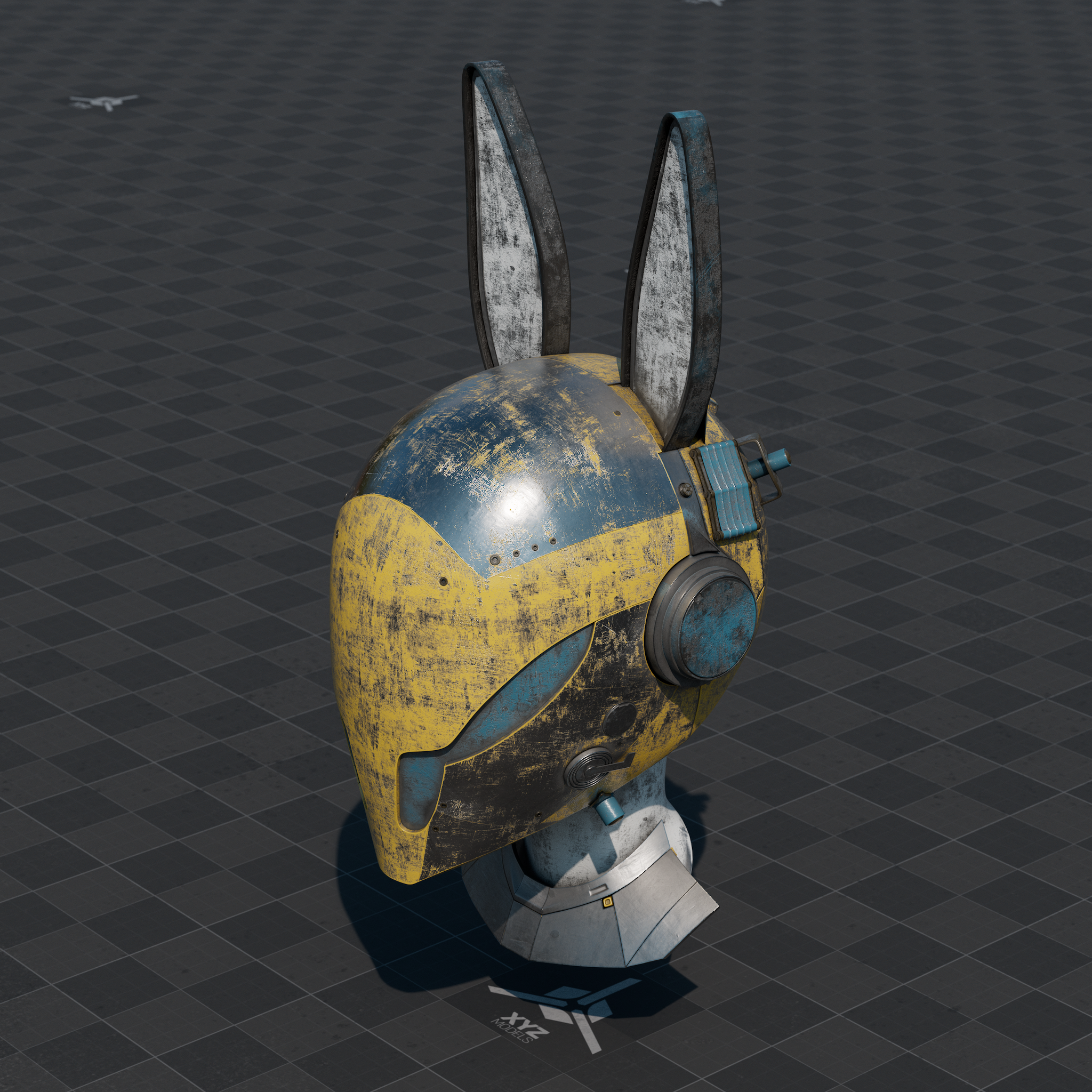 Sci Fi Helmet - White Rabbit