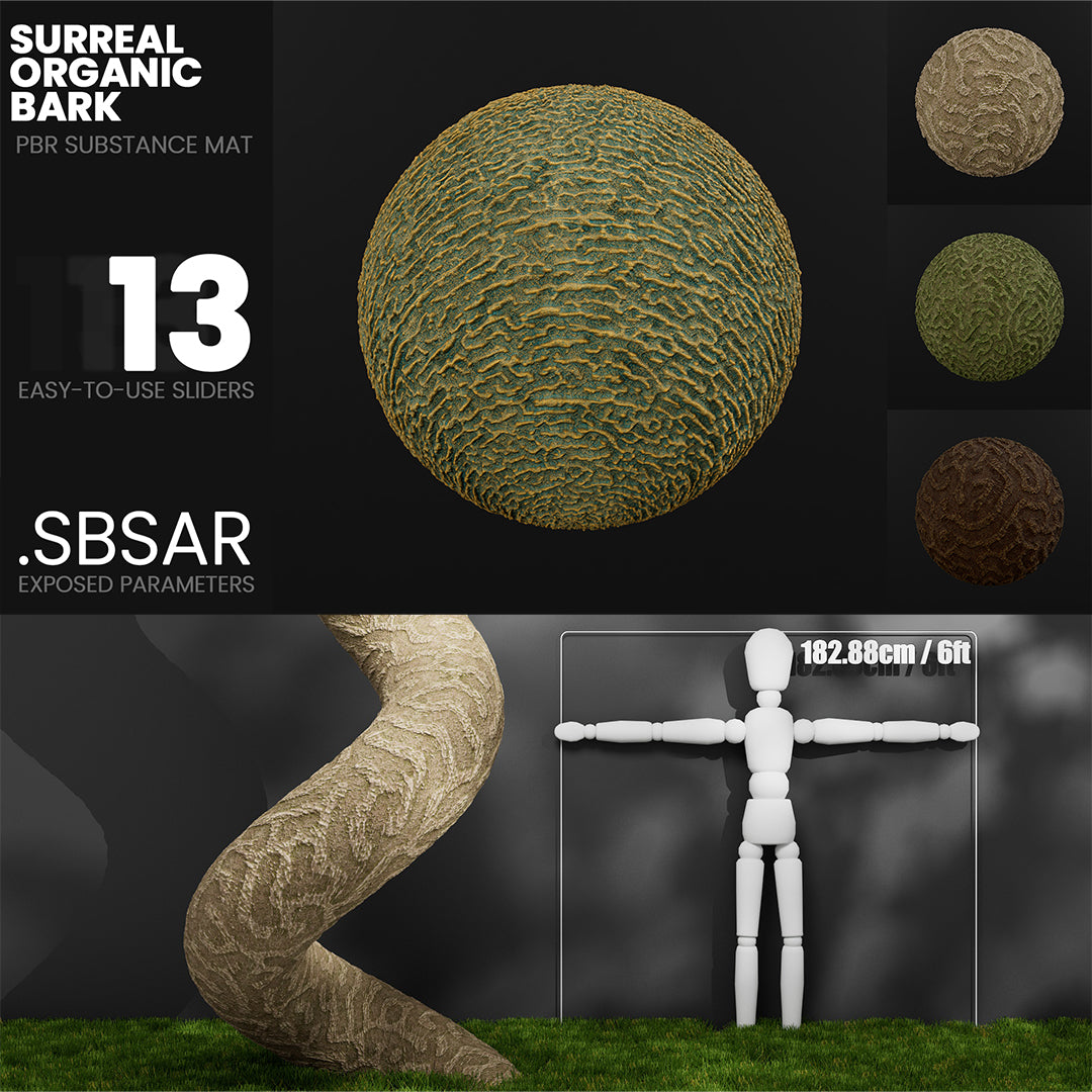 Substance Material - Surreal Organic Bark