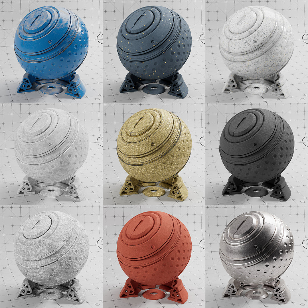 Cinema 4D Materials - Mixed Mats Vol1 - Redshift OpenPBR