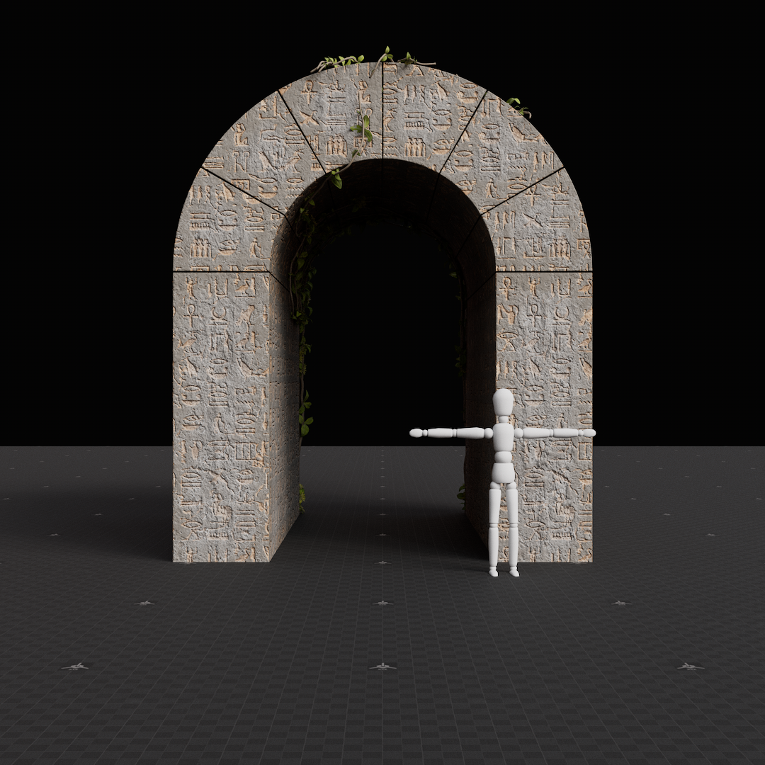 Ancient Round Archway Long