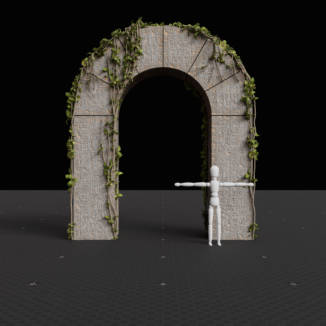 Ancient Round Archway Short