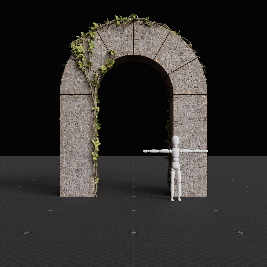 Ancient Round Archway Short
