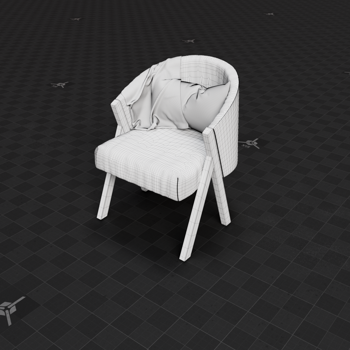 Base Mesh - Archviz - Chair 02