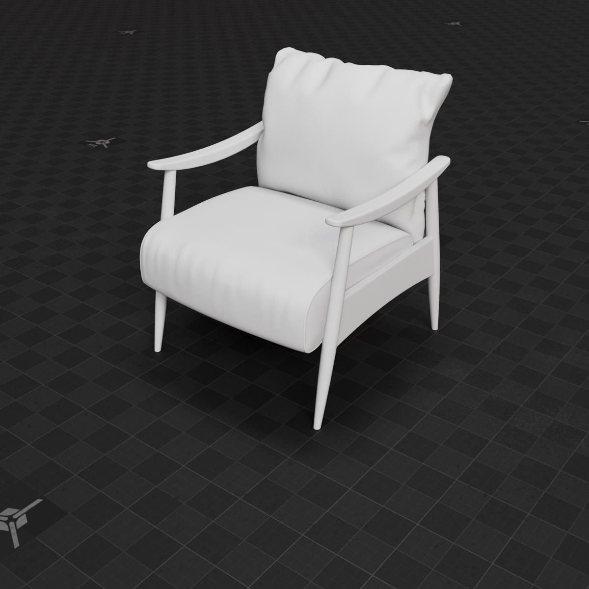 Base Mesh - Archviz - Chair 04