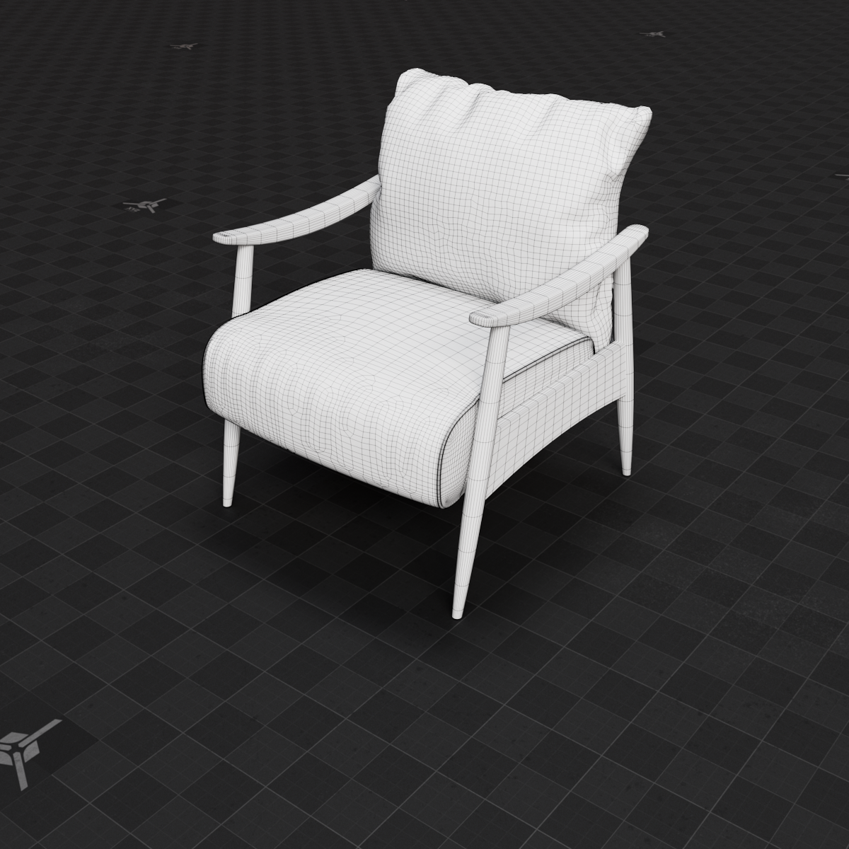Base Mesh - Archviz - Chair 04