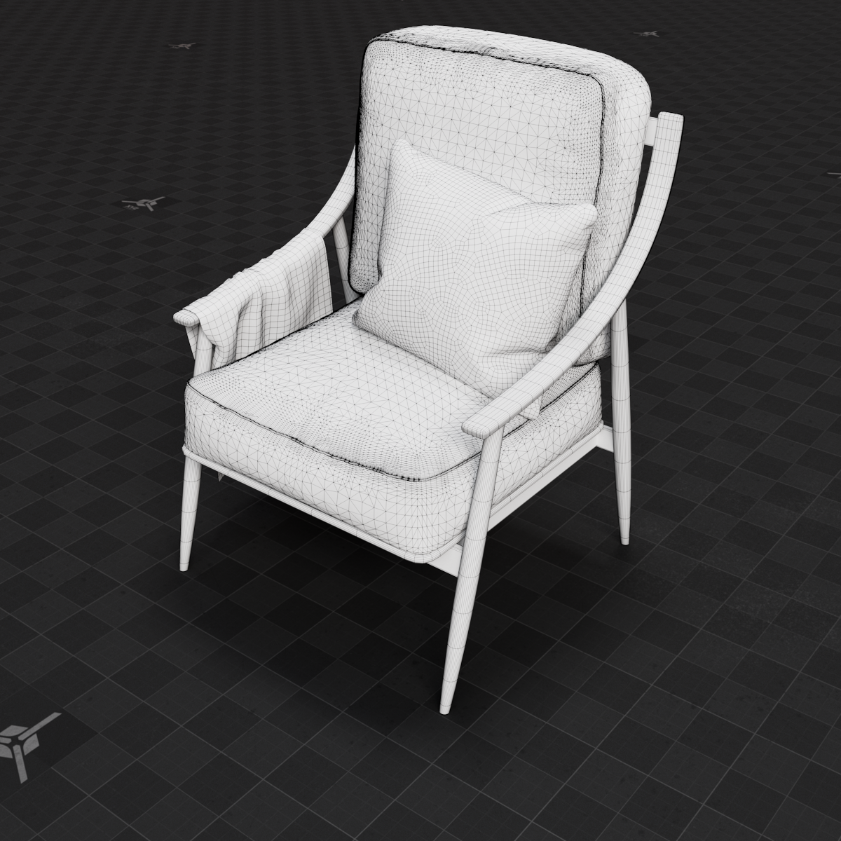 Base Mesh - Archviz - Chair 05