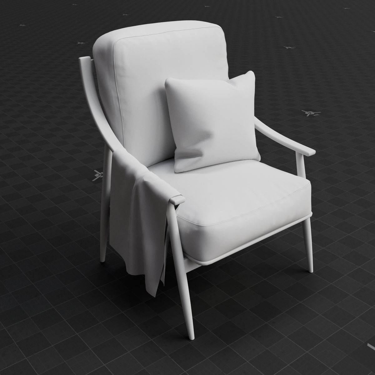 Base Mesh - Archviz - Chair 05