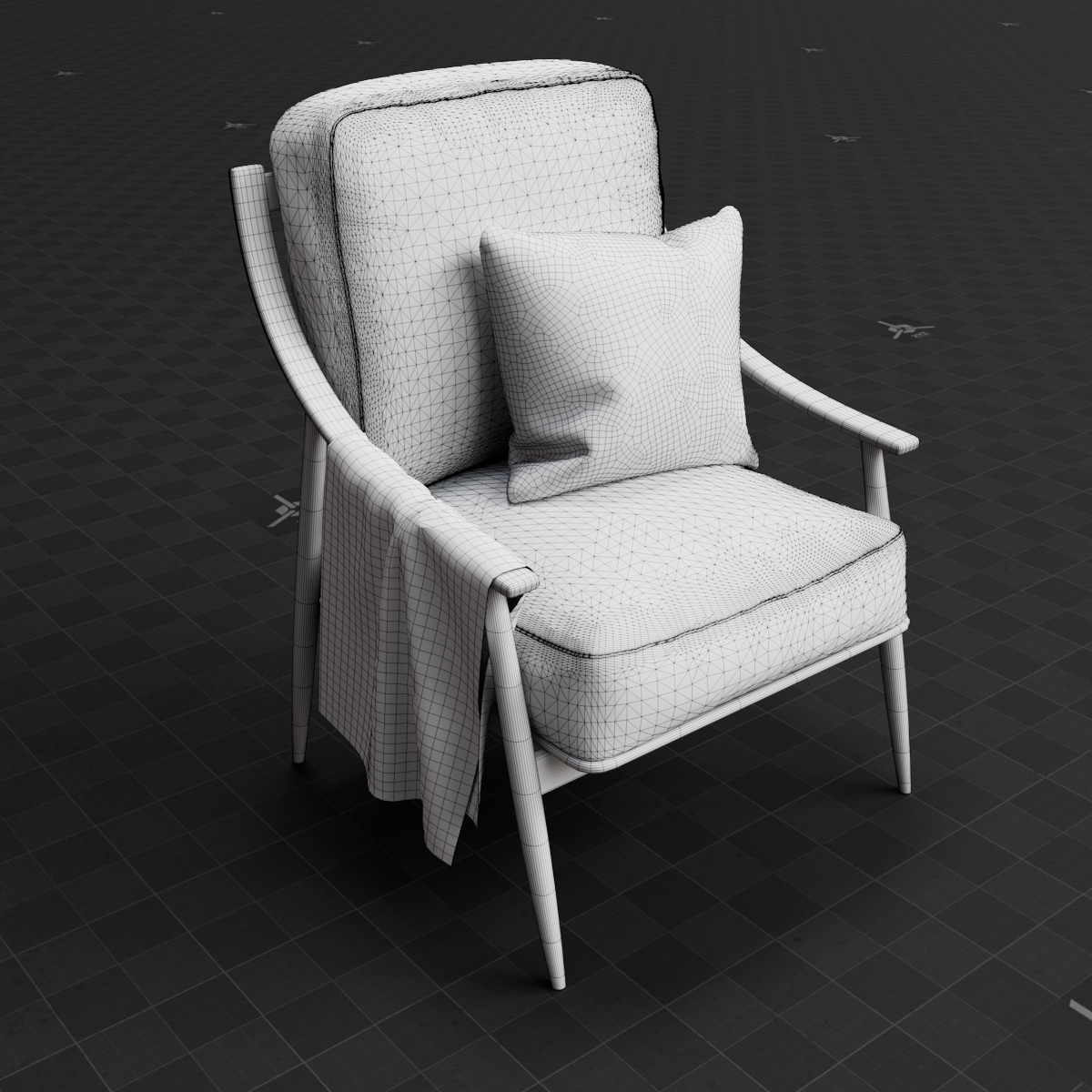 Base Mesh - Archviz - Chair 05