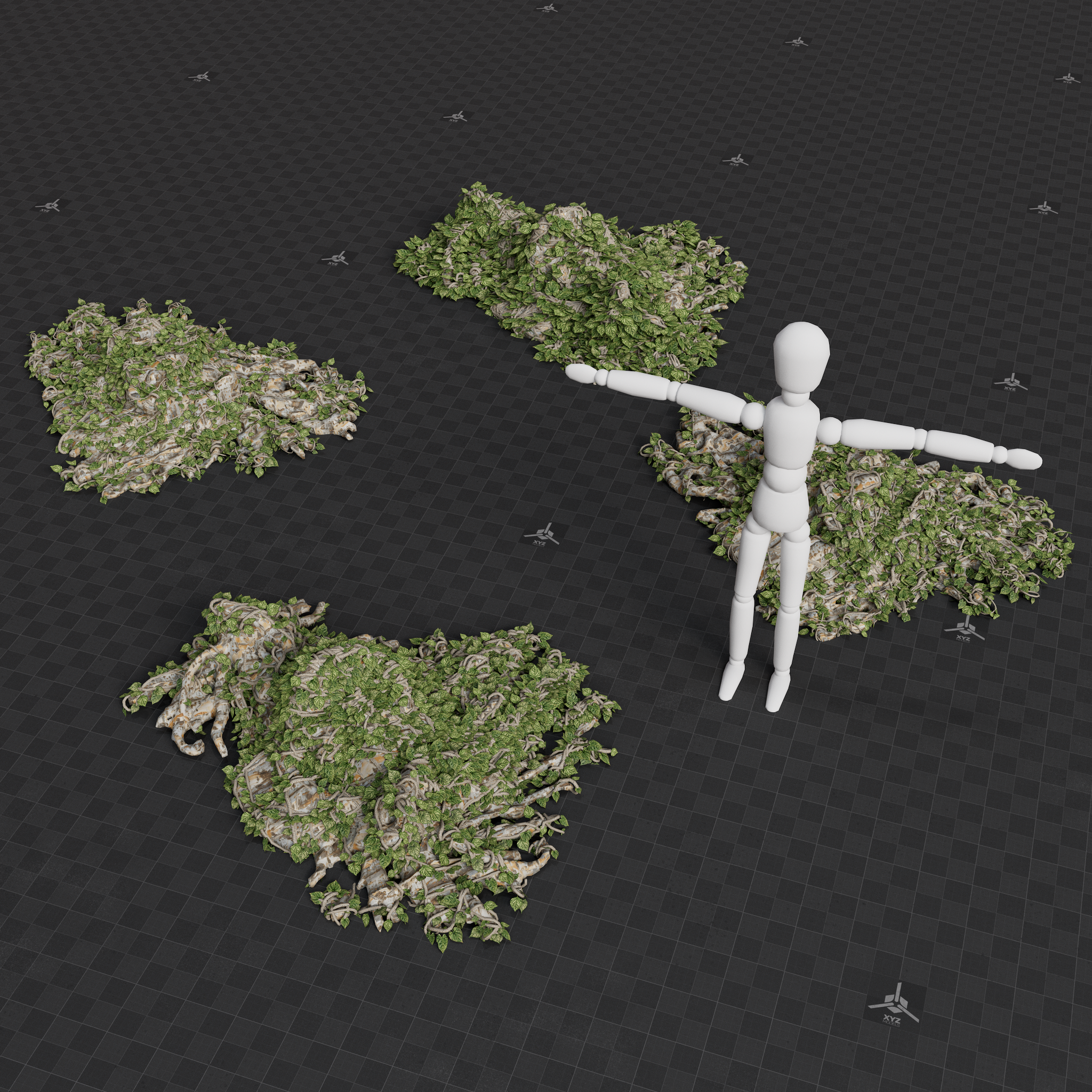 Surreal Plant - Roots Ivy Set 01