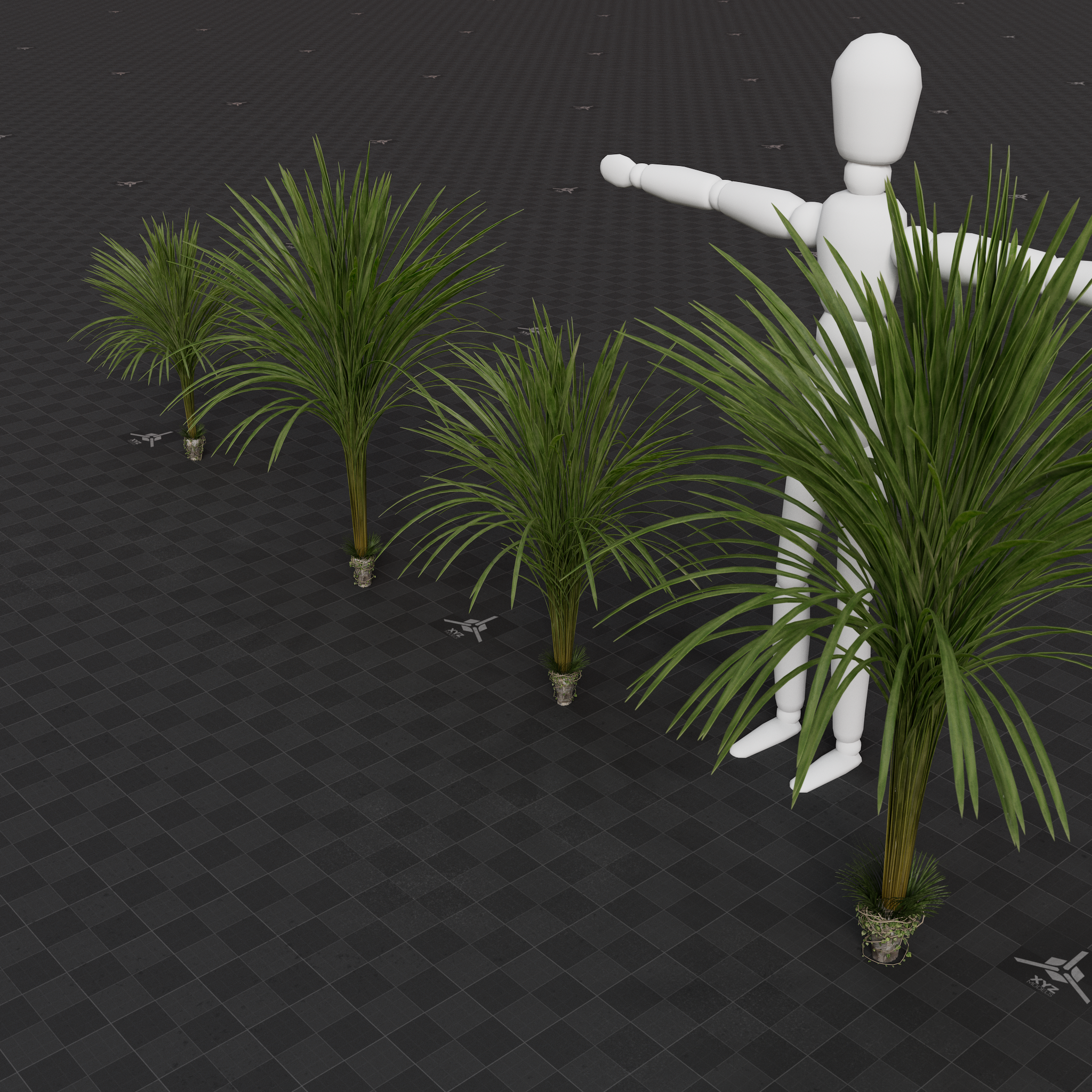 Surreal Plant - Small Palm Set 01
