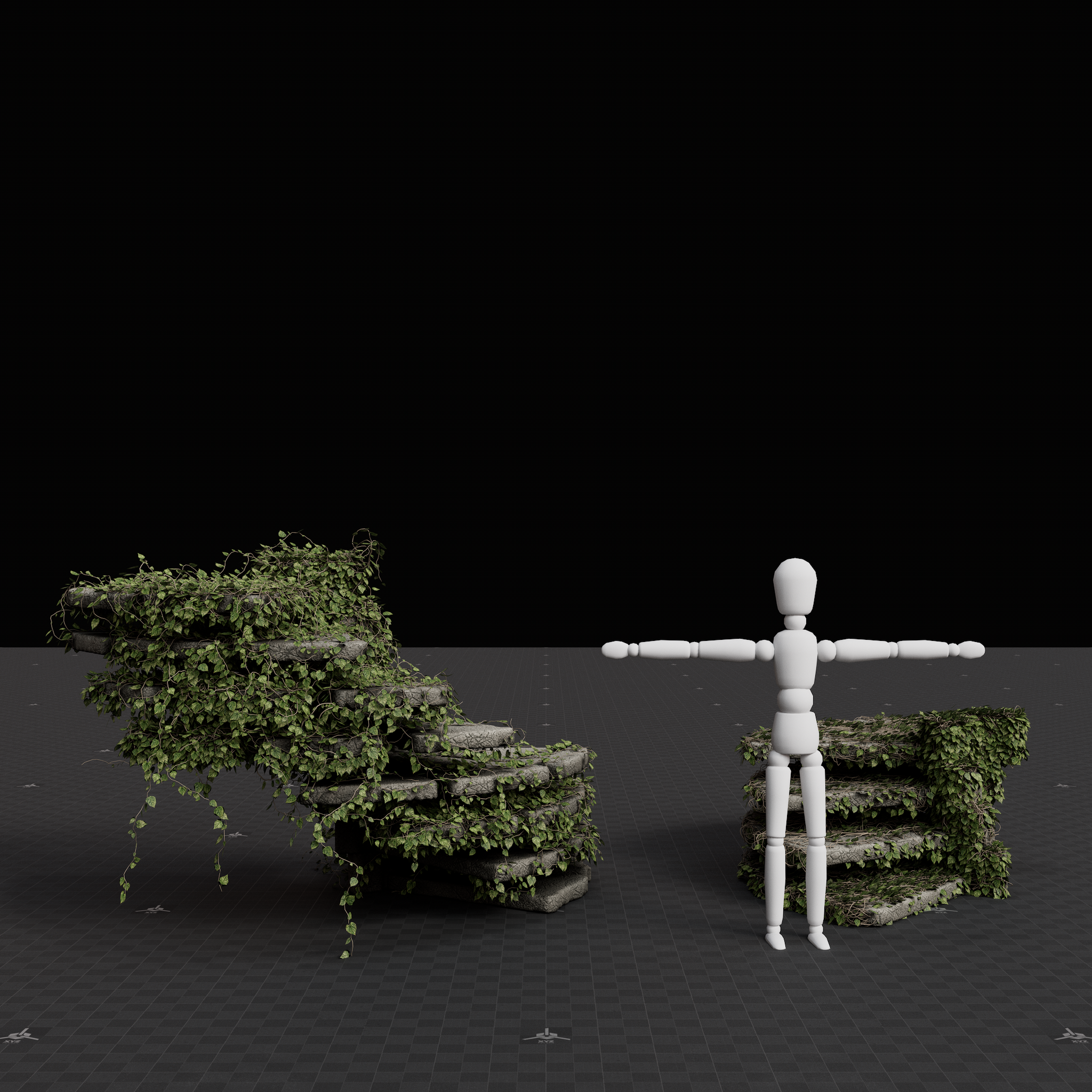 Surreal Plant - Stair Ivy Set 01
